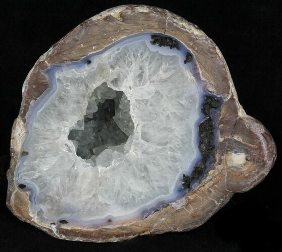 Crystal Filled Dugway Geode (Polished Half) #33158